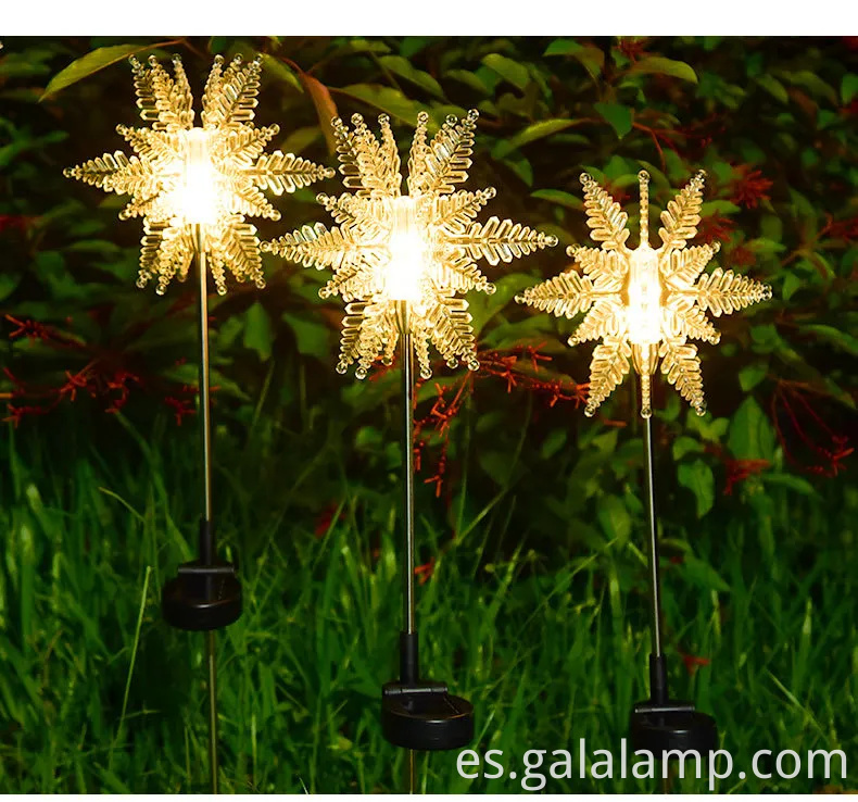 Vibrantes luces del festival LED con energía solar para jardines al aire libre